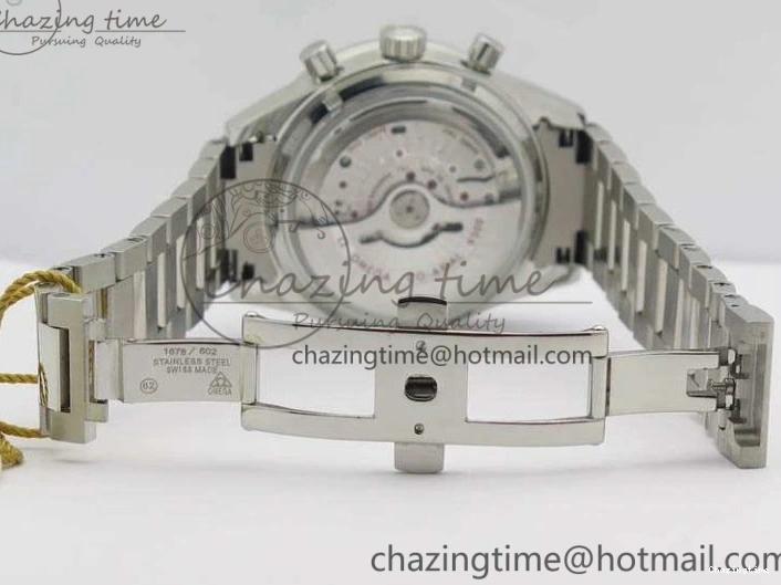 0506 Speedmaster ’57 Co-Axial OMF 1:1 Best Edition Blue Dial White Markers On SS Bracelet A Sustainable 8145